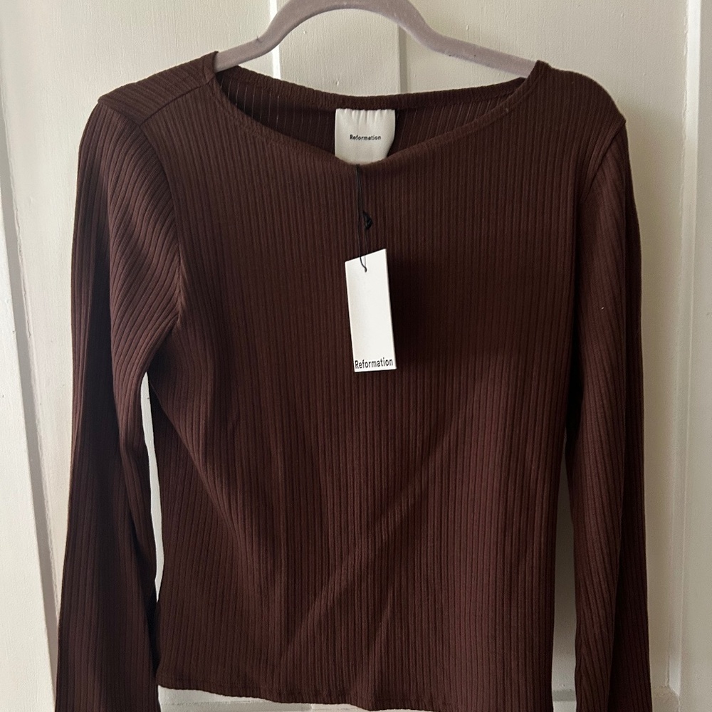 Reformation Miller Knit Top